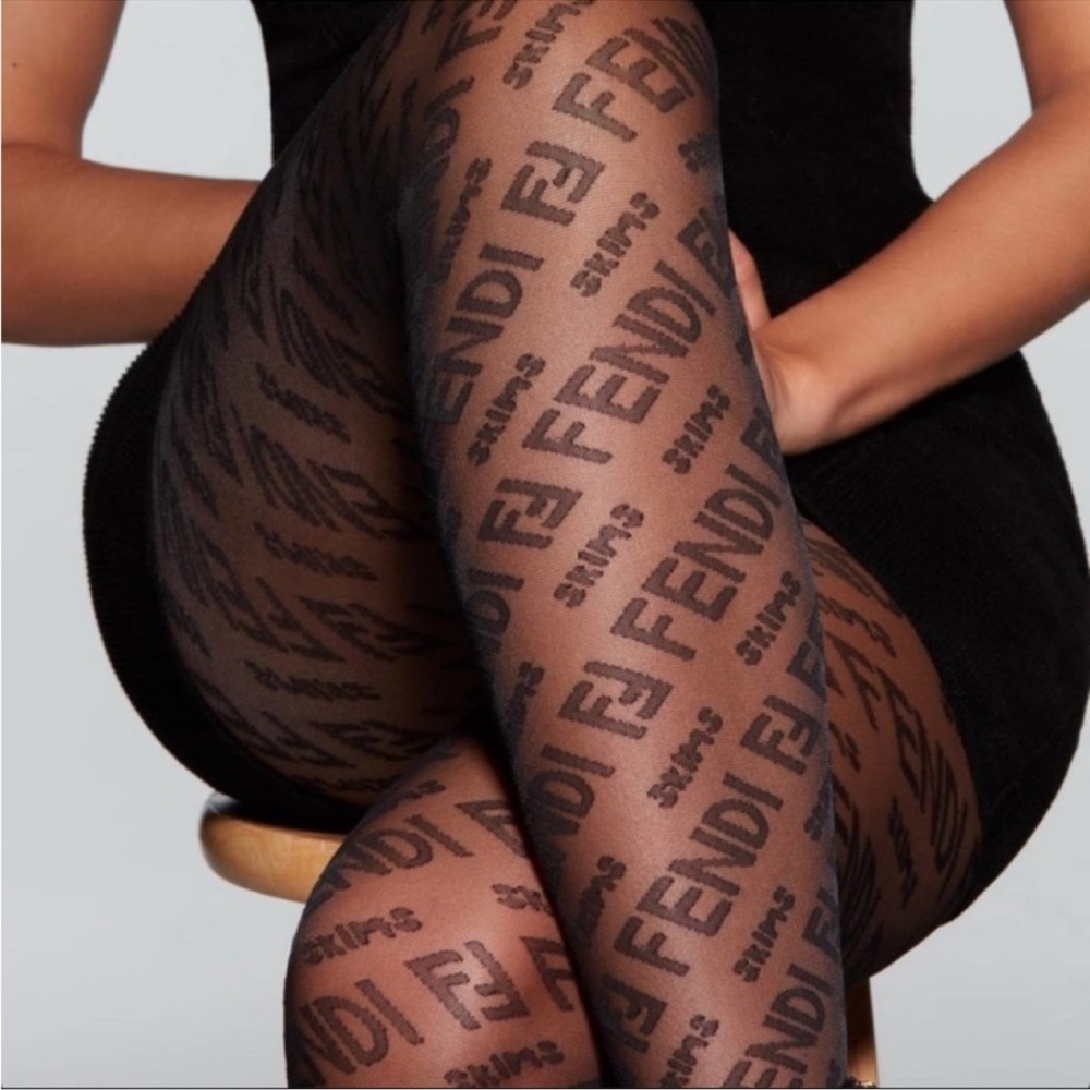 Skims Fendi black tights
